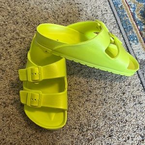 Neon sandals